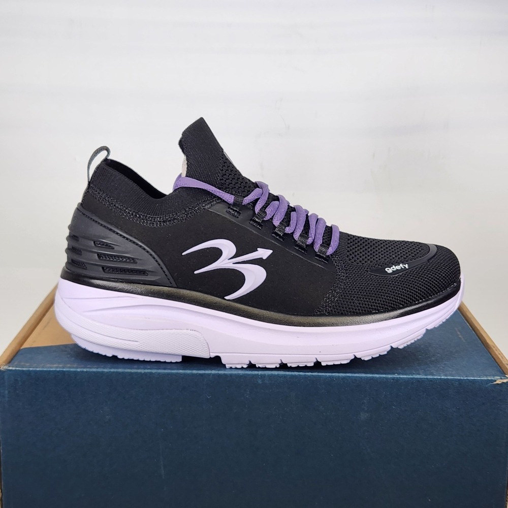 Gravity Defyer G-Defy Mateem Women Size 8.5 Black Purple Athletic Sneakers